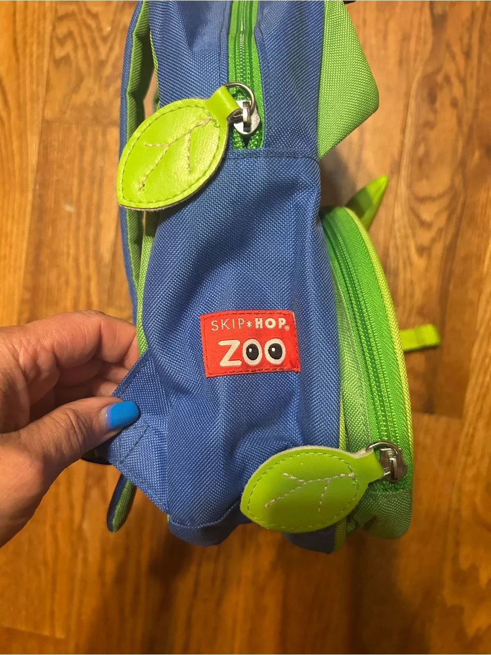 Blue & Green Kids Dinosaur Backpack - Brand